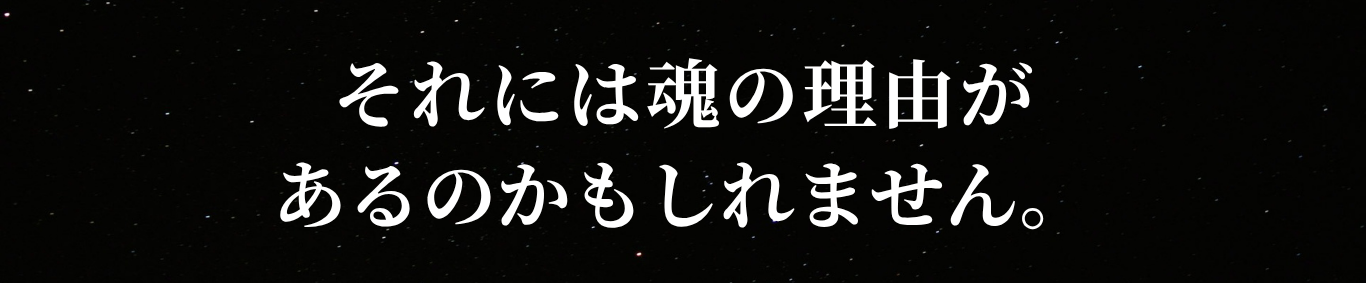 それには魂の理由があるのかもしれません。